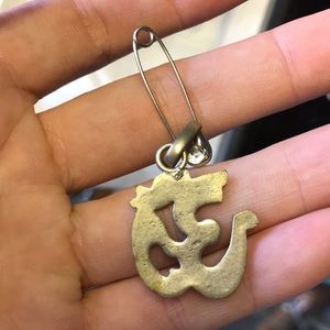 From India!! Om 1” Charm for yoga gals